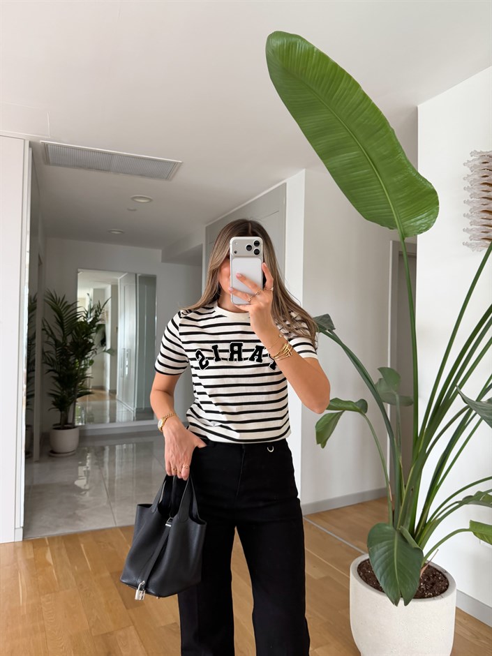 Paris Baskılı T-shirt
