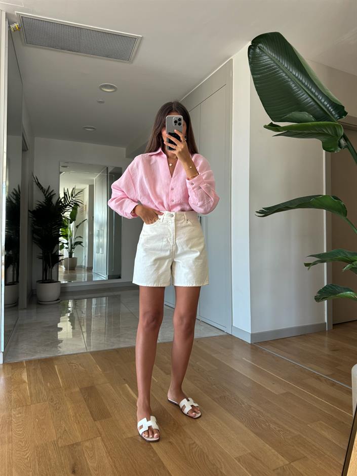 Pembe Çizgili Gömlek