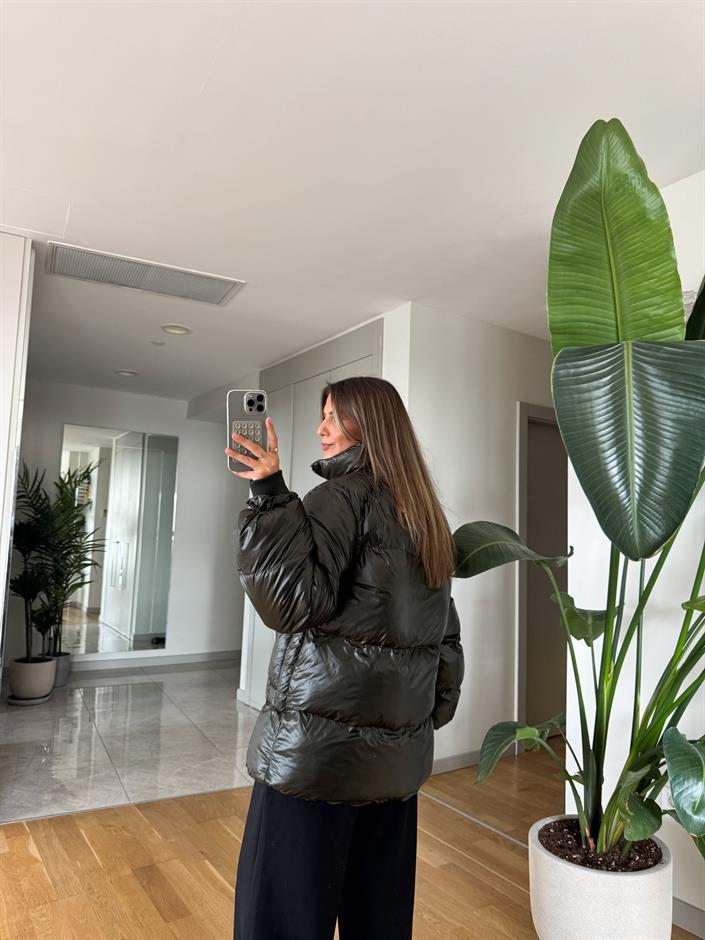 Premium Şişme Mont - Haki 