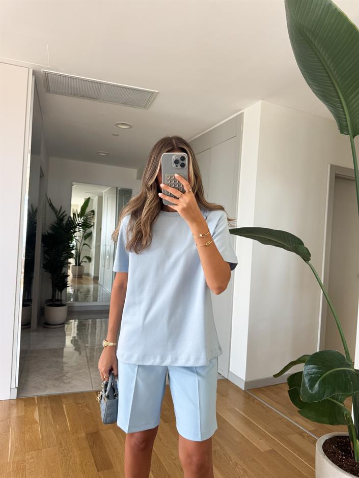 Pucca Şehir Boy Şort - Bebe Mavisi