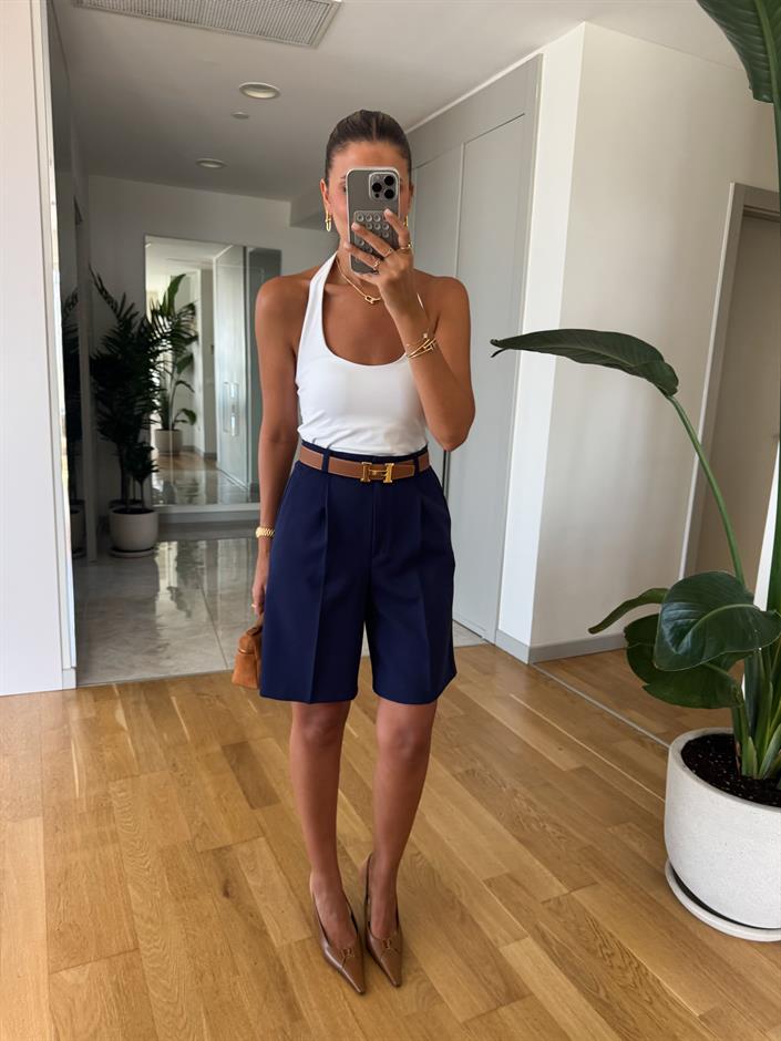 Pucca Şehir Boy Şort - Lacivert