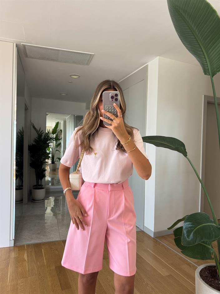 Pucca Şehir Boy Şort - Pembe