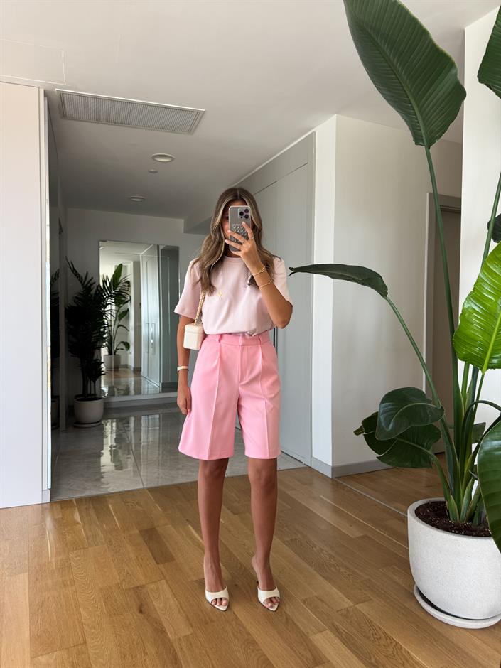 Pucca Şehir Boy Şort - Pembe