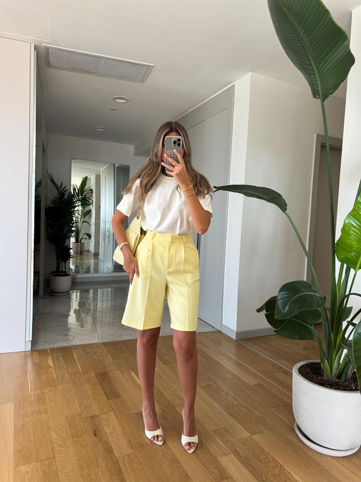 Pucca Şehir Boy Şort - Sarı