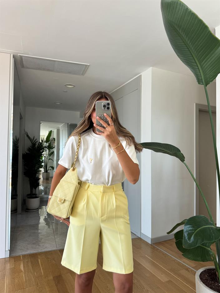 Pucca Şehir Boy Şort - Sarı