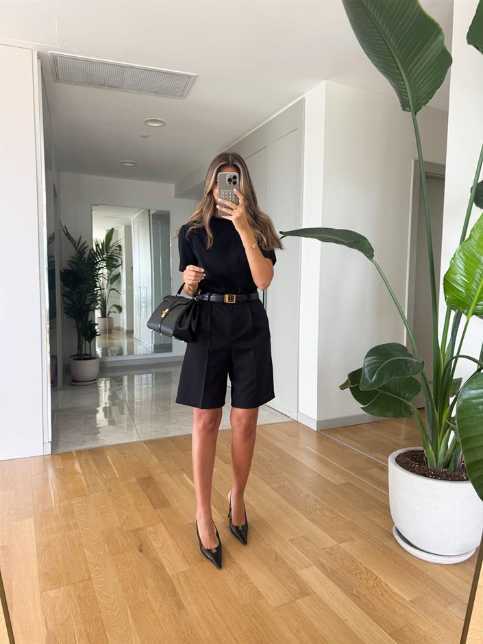 Pucca Şehir Boy Şort - Siyah