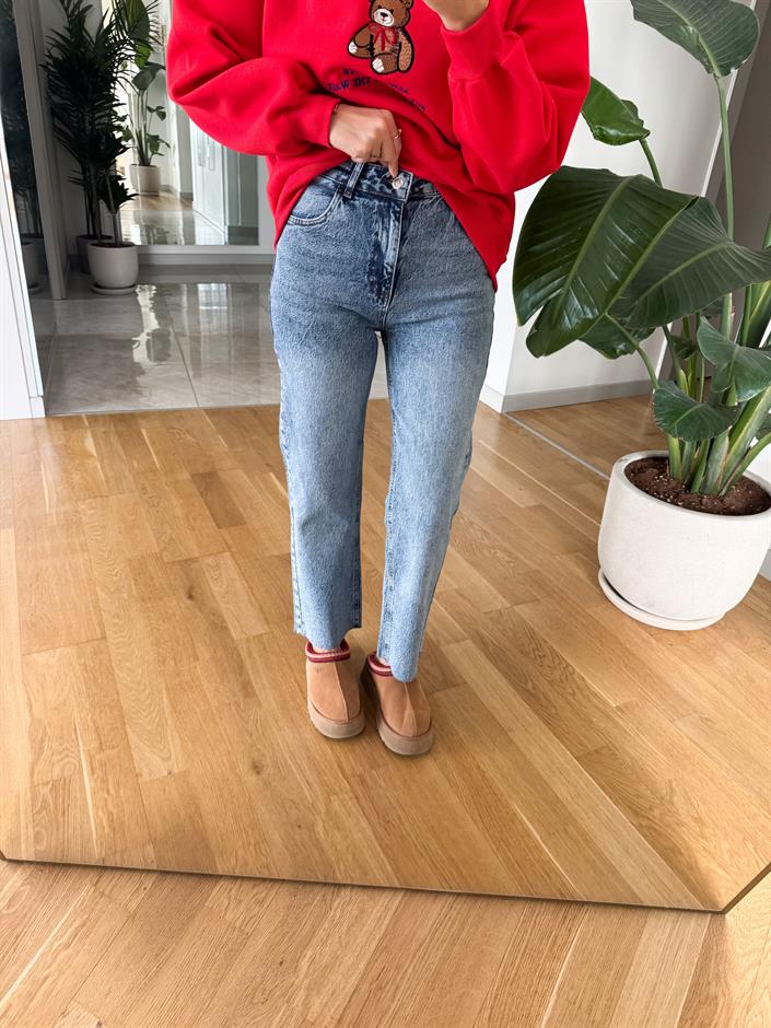 Rima Düz Kesim Jean-Açık Mavi 