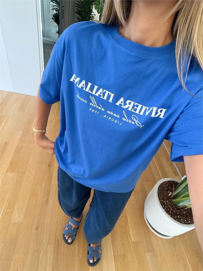 Rıvıera Italıana Tişört - Mavi
