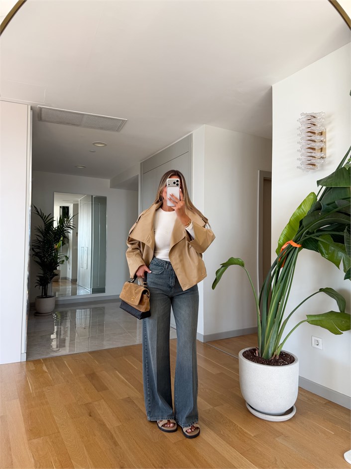 Rodri Wide Leg Jean - Açık Eskitme