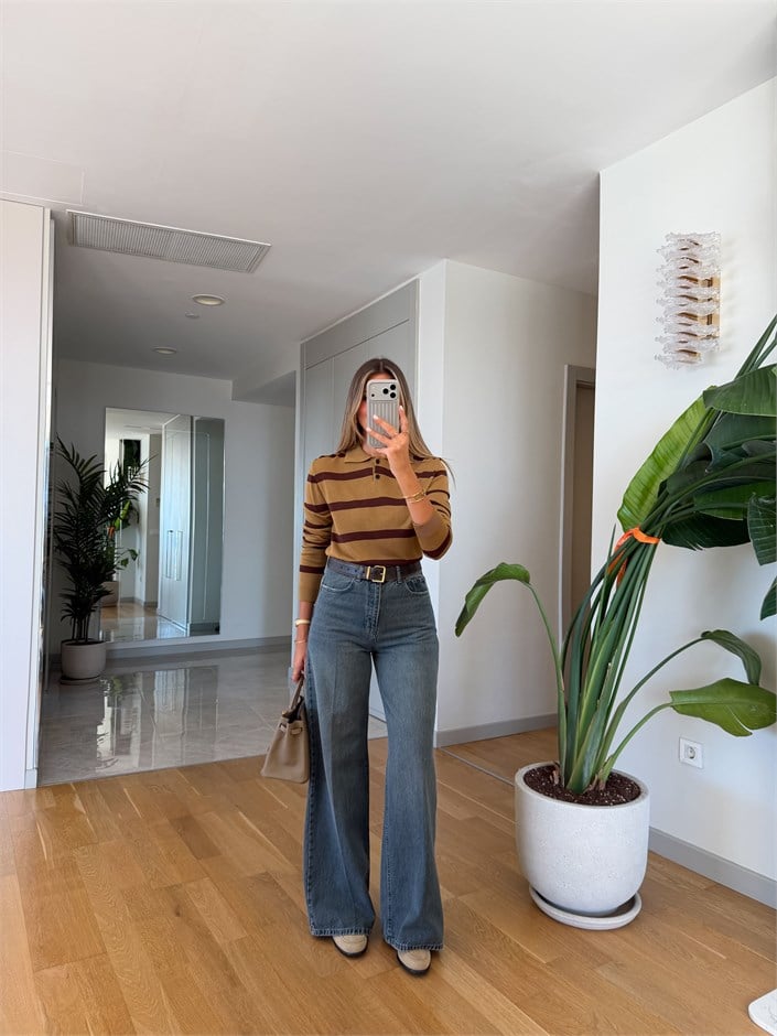 Rodri Wide Leg Jean - Eskitme