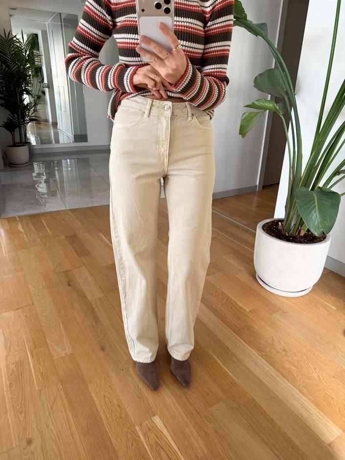 Sandra Zr Straight Bej Jean