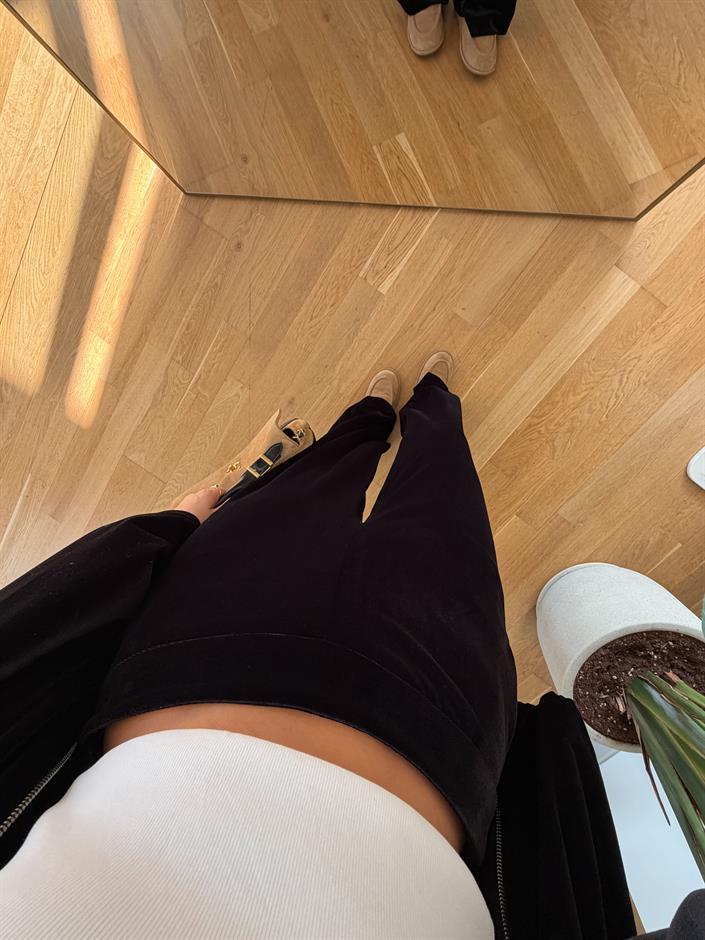 Sarell Kadife Takım - Siyah