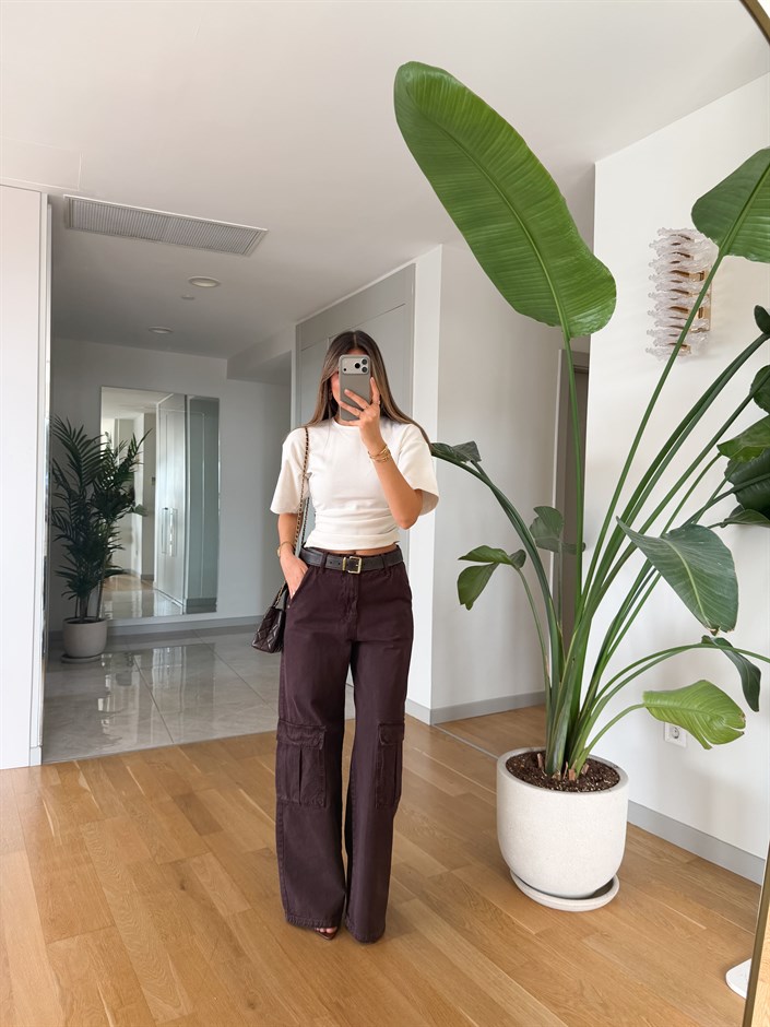 Thora Kargo Cepli Jean - Kahve