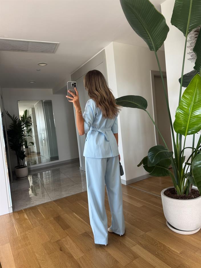 Viola Premium Ceket Pantolon Takım - Mavi