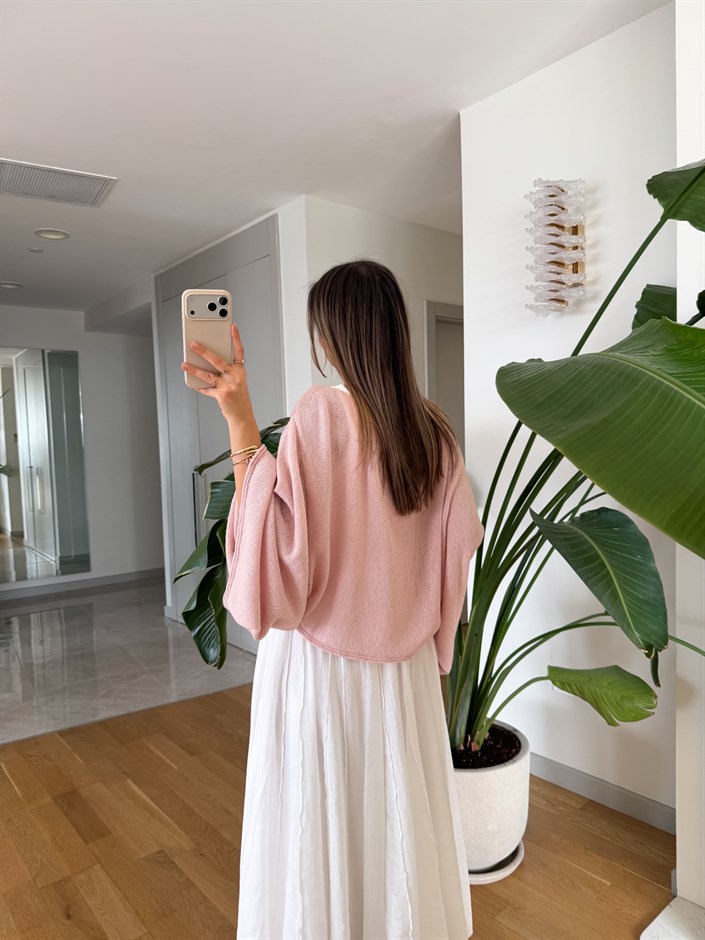 Yarasa Kol Merserize Triko - Pudra