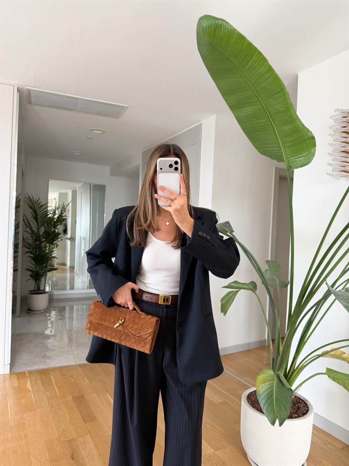 Yunie Blazer Ceket - Lacivert