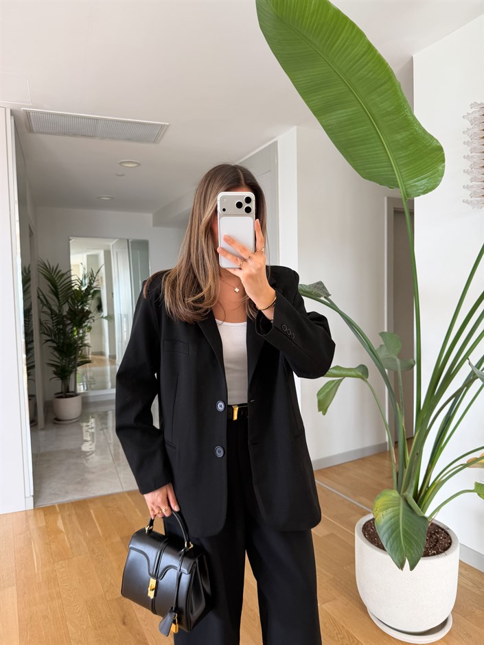 Yunie Blazer Ceket - Siyah