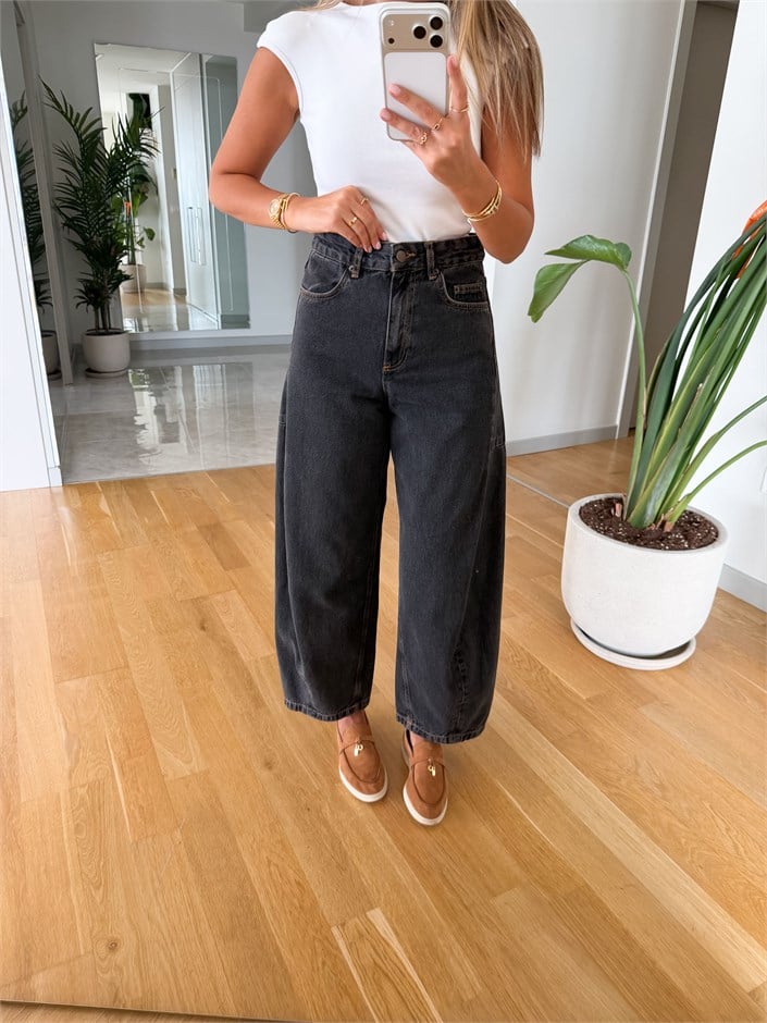 Zr Antrasit Barrel Kesim Jean
