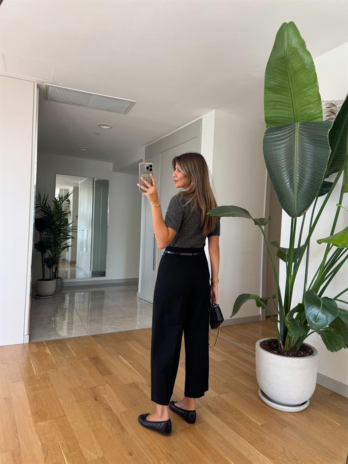 Zr Beli Kemerli Culotte Pantolon