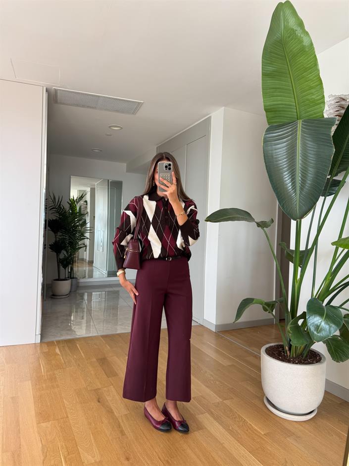 Zr Beli Kemerli Culotte Pantolon