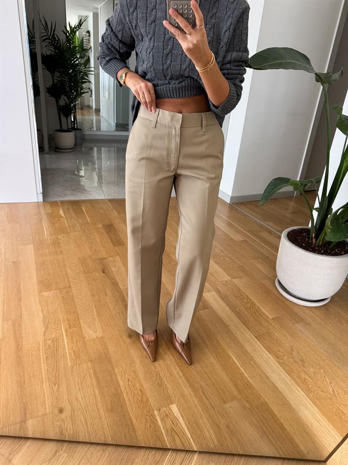 Zr Camel Canvas Pantolon 