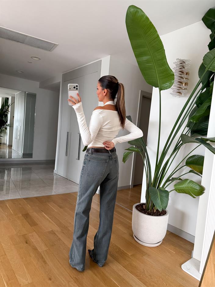 Zr Folkar Straight Jean - Yeşil Tintli