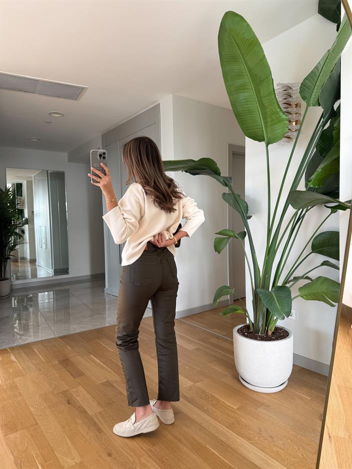 Zr Mumlu Boyfit Jean - Haki