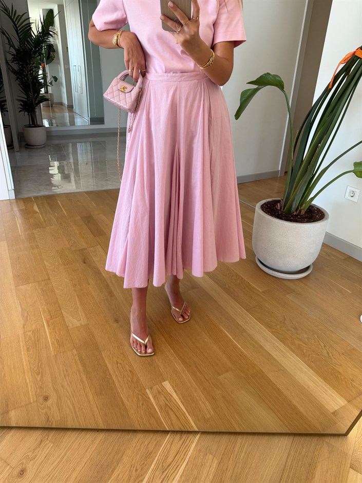 Zr Pembe Midi Etek 