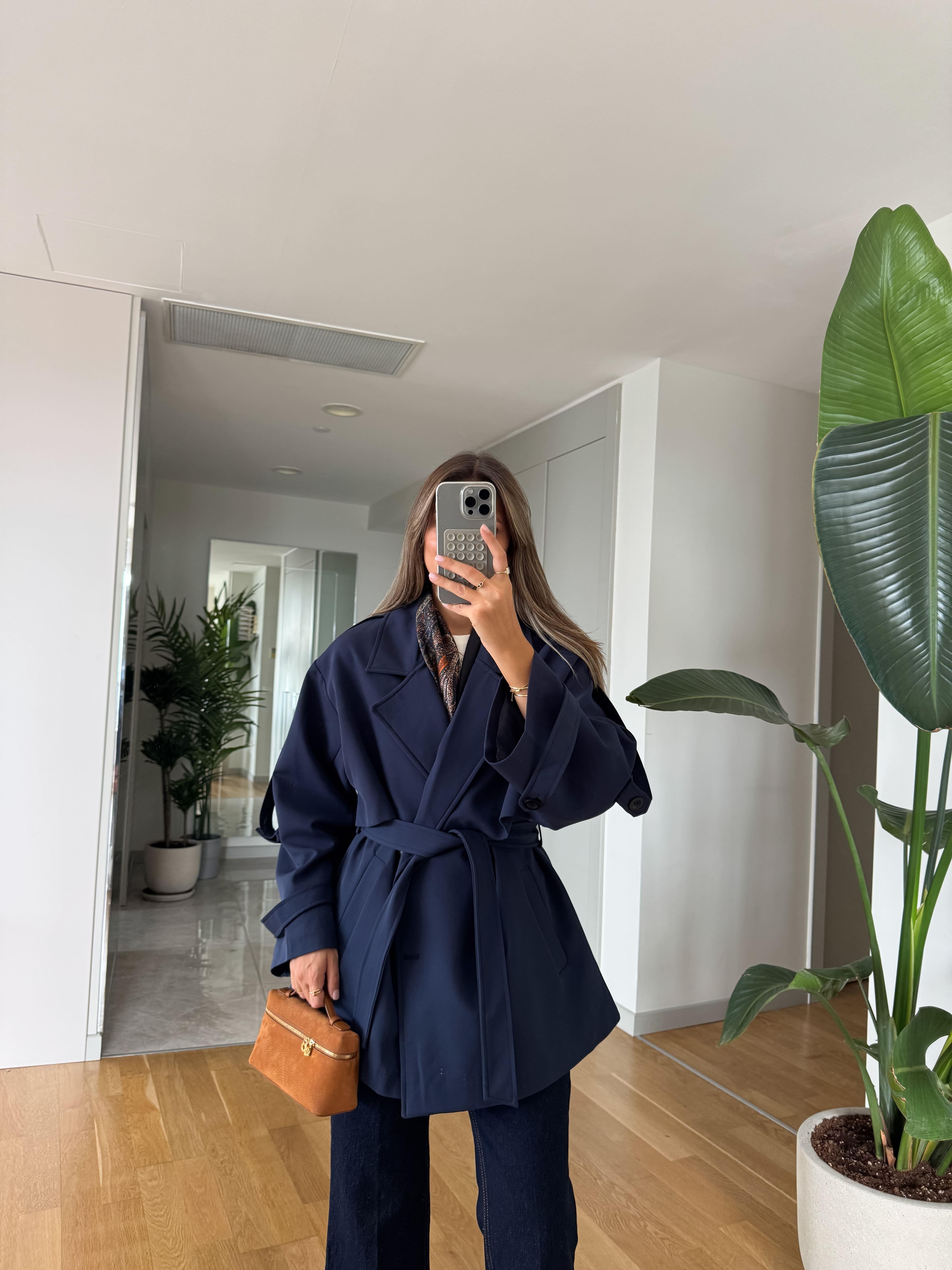 トップス archive  grunge fade Parka y2k navy fp-kisa-trenckot-lacivert-55-
