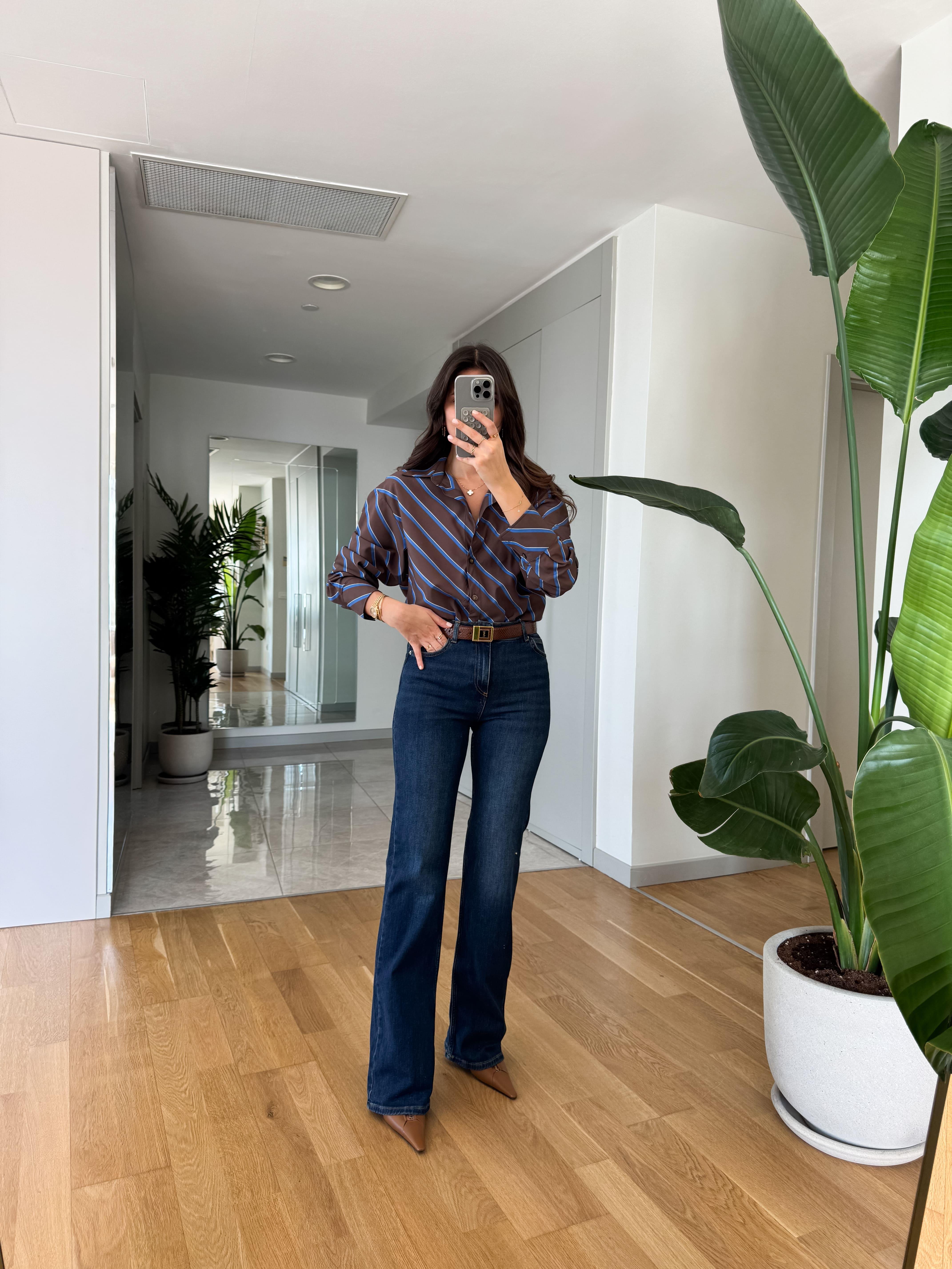 Madison Zr Flare Koyu Lacivert Jean | Butik Merve Aksoy