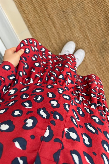 Robe leopard rouge zara hotsell
