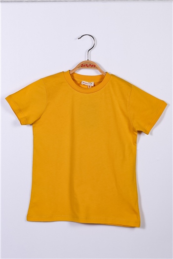 Sarı Unisex Bebek Basic T-Shirt (9ay-4yaş)