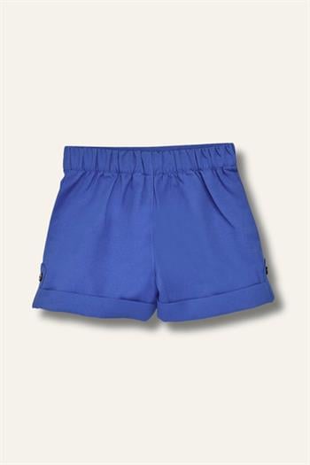 Erkek Bebek Cep Detaylı Gabardin Şort - Sax