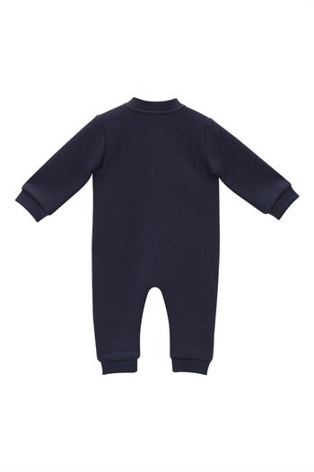 Erkek Bebek Köpek Nakışlı Tulum - İndigo