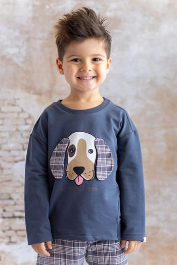Erkek Bebek Kulak Detaylı Sweatshirt - Antrasit