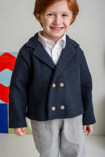 Erkek Bebek Örme Ceket - Lacivert