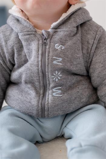 Erkek Bebek Snow Baskılı Üçlü Takım - Mint