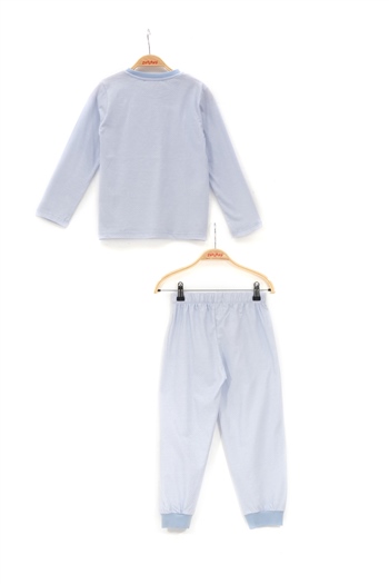 Erkek Çocuk Baskılı Pamuklu Pijama Takımı(5 Yaş-12 Yaş)