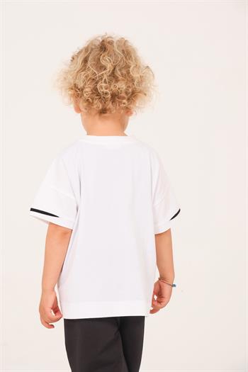 Erkek Çocuk Baskılı T-Shirt - Beyaz