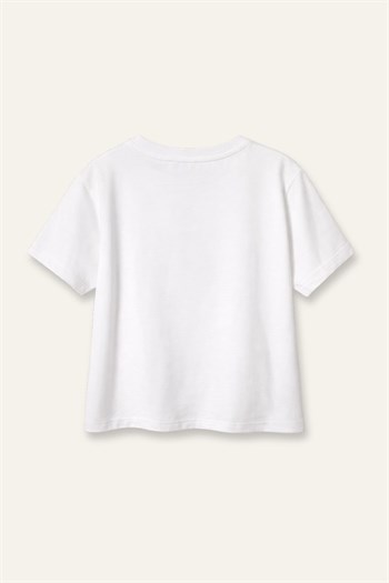 Erkek Çocuk Baskılı T-shirt  - Ekru