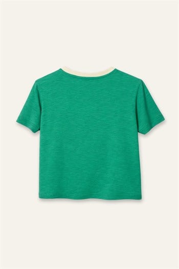 Erkek Çocuk Baskılı T-shirt  - Yeşil