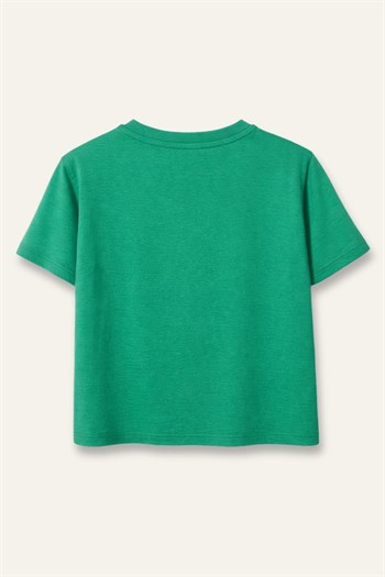 Erkek Çocuk Baskılı T-shirt  - Yeşil