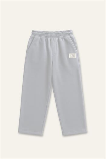 Erkek Çocuk Düz Paça Fırçalı Tek Alt  - Gri