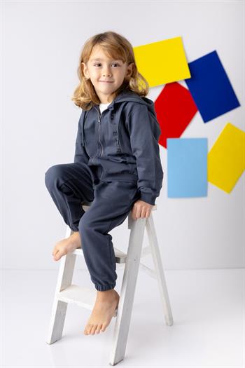 Erkek Çocuk Fermuarlı Eşofman Takımı