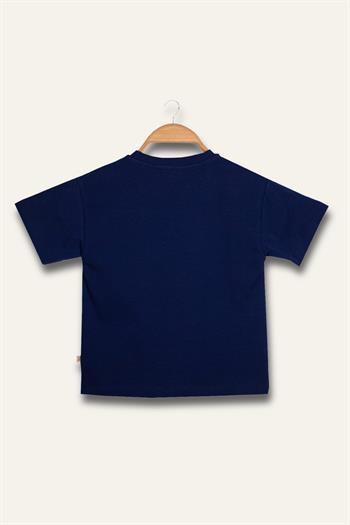 Erkek Çocuk Florida Baskılı T-Shirt - Lacivert