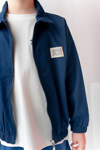 Erkek Çoçuk Gabardin Ceket - Lacivert