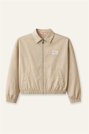 Erkek Çocuk Gabardin Ceket - Taş Rengi