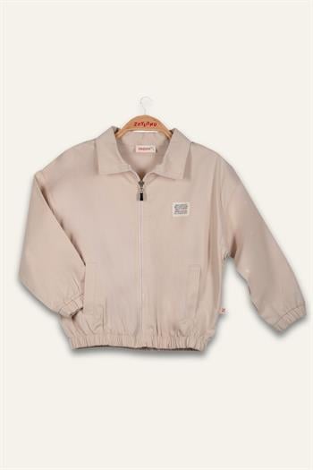 Erkek Çoçuk Gabardin Ceket - Taş Rengi