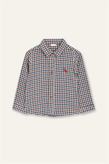 Erkek Çocuk Kareli Gömlek - Kırmızı Ekose