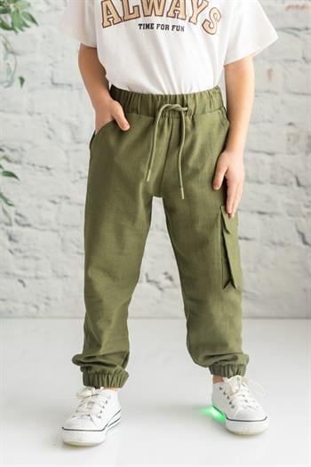 Erkek Çocuk Kargo Cepli Jogger Pantolon